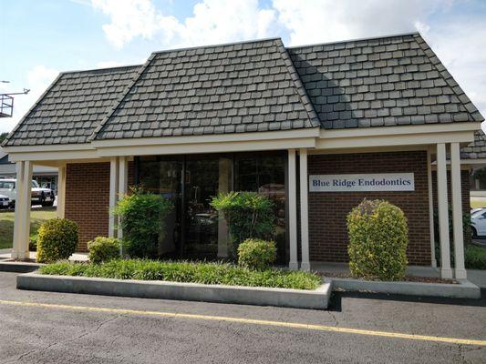 Patient entrance at front of building