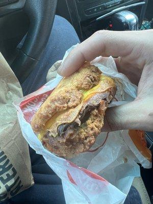 Both of my biscuits were like this. The more you look at it the worse it gets .