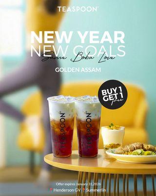 New Year
New Goals
Same Boba Love