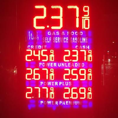 Gas! How low can you go!