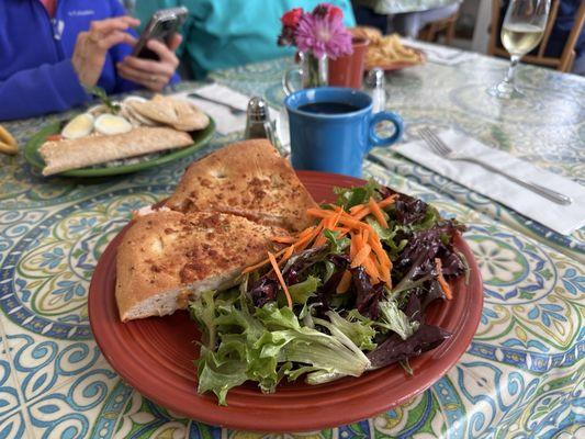 Turkey Melt with Salad
