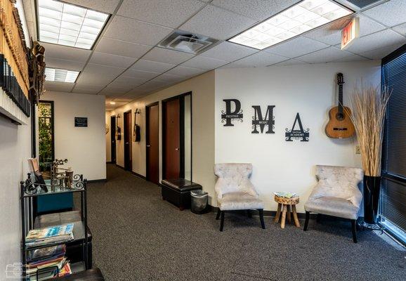 Part of the lobby in our beautiful Central Phoenix location.