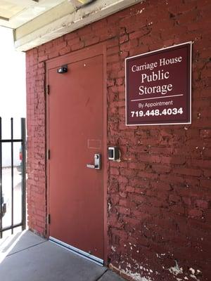 Electronic Access into the rear side of the building for ultimate security and privacy.