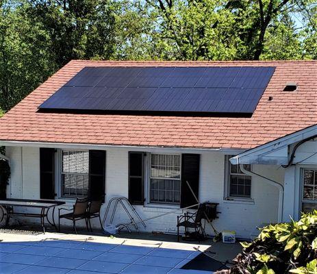 Panasonic panels soaking in some sun in Ellicott City.
