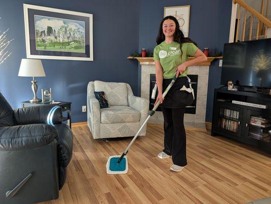 Making living rooms shine. Our team brings fresh floors and a friendly smile every time.