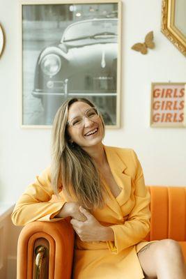 Katie Gaw branding photo shoot at Aura Beauty Collective