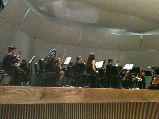 Students ready to perform