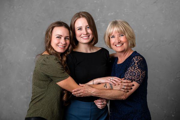 Owners of Garden Brook Realty since October 2023 from left to right. Angela, Heather and Dede Erceg