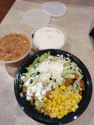 Frijoles Pintos 12oz Al Pastor Burrito Bowl