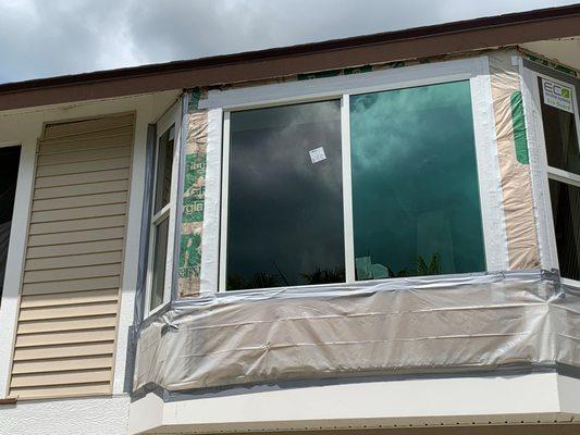 White Aluminum and Windows