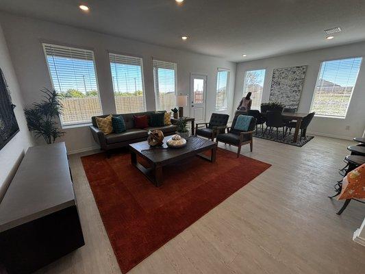High ceilings, more windows and more upgrades on this Springsteen Lennar model