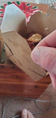 Black curly hair in food