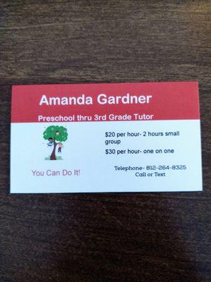 Amanda Gardner Tutoring