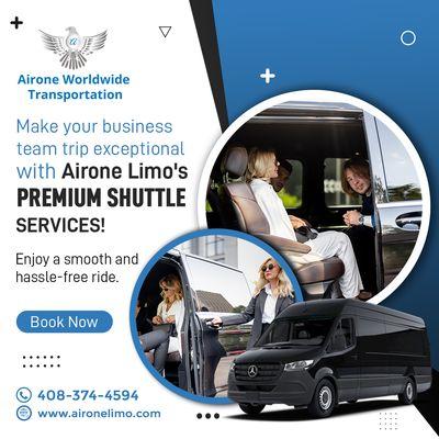 Traveling for business? Our shuttles offer unmatched luxury and professionalism. Book now and elevate your experience.