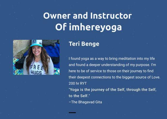 Get to know the owner Teri