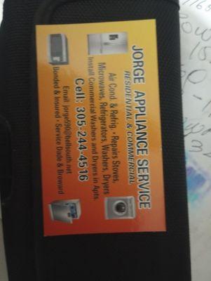 Jorge appliance service