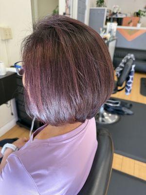 Trying a new haircut style and color! LOVE it! :0)