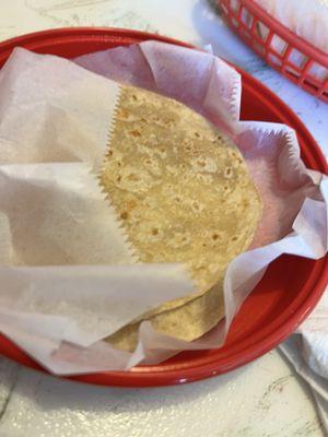 Homemade tortillas