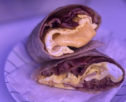 Not pictured here is "Baconeggandcheeseonaroll" (and yaaas, that is one word)