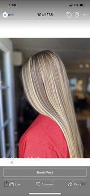 Balayage done by Shannon Lepore