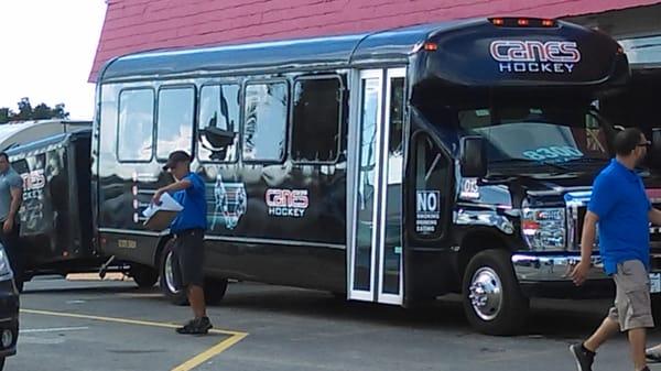 Be aware: this could be the van that comes to pick you up. Just doing a little advertising on the side I guess.