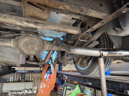 Custom tail pipe 3 inch