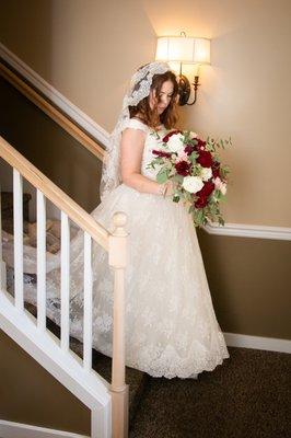 Antique Silk Lace Dress Restored