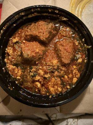 Egusi with beef