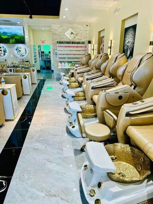 Our spa chairs are upscale and most comfortable. Great massage and therapy.