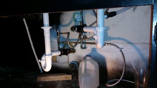 After! Look at my new pipes and p-traps! #beautiful #Great Plumber