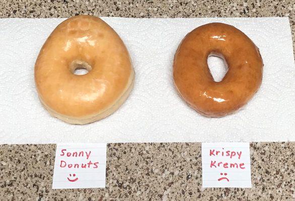 Glazed donuts are $1.20 each.