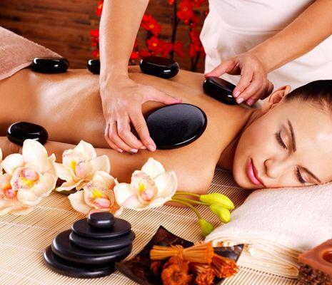 Hot stone massage