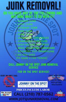 Johnny On The Spot Junk Removal Service