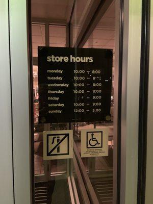 Updated schedule. On Google their schedule shows different hours.