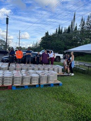 600 Pies- Hand offloaded. Exceptional service from start to finish. Mahalo!