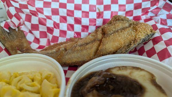 Whole catfish with two sides