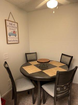 Table set. 4 chairs + table