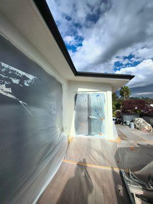 Exterior repaint for our client in Laguna Beach CA