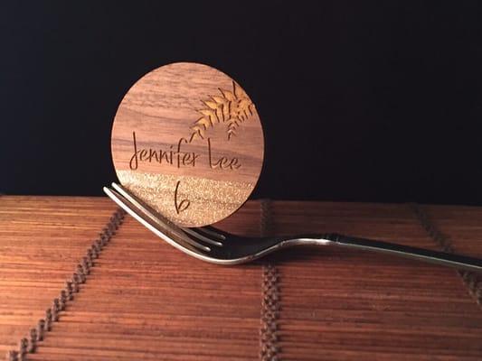 Custom place card settings for that special day!