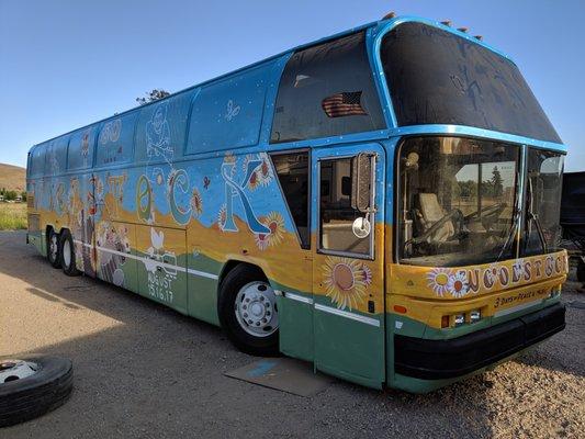 Bus Mural, Small Business, Gilroy, CA