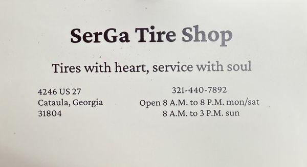 SerGa Tire Shop