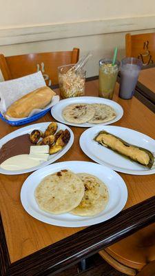 Photo of everything I ate. Everything was authentic and delicious! IG: foodie_v