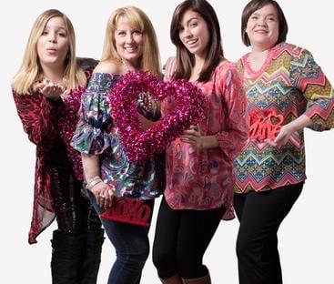 Owners Ann and Amanda with their lovely Glamour Chics Models