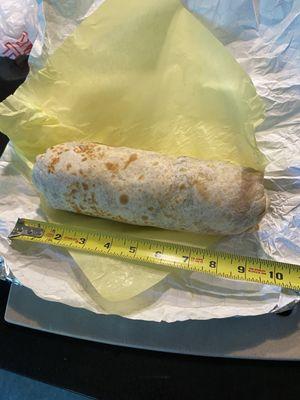 Huge asada burrito