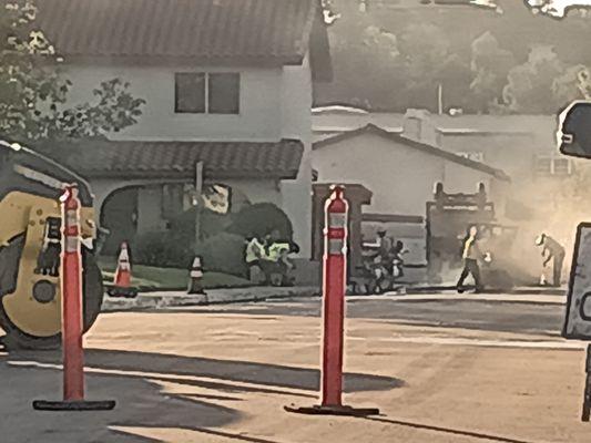 Sitting around. Milking the overtime while the home owners are waiting for 3 hours just go home. Unbelievable!!