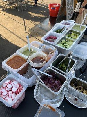 Salsa bar