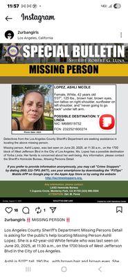 This is my favorite person.. the mother of my child. Shes been missing please help bring her home