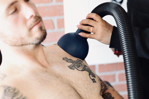 Targeted cryotherapy treatments to reduce pain and swelling in specific joints or muscles.