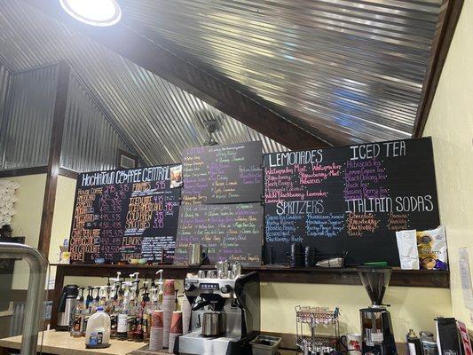 Menu as of sept 17, 2022