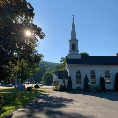 First Church of Torrington on the corner of Goshen Road and Riverside Avenue in Torrington, CT